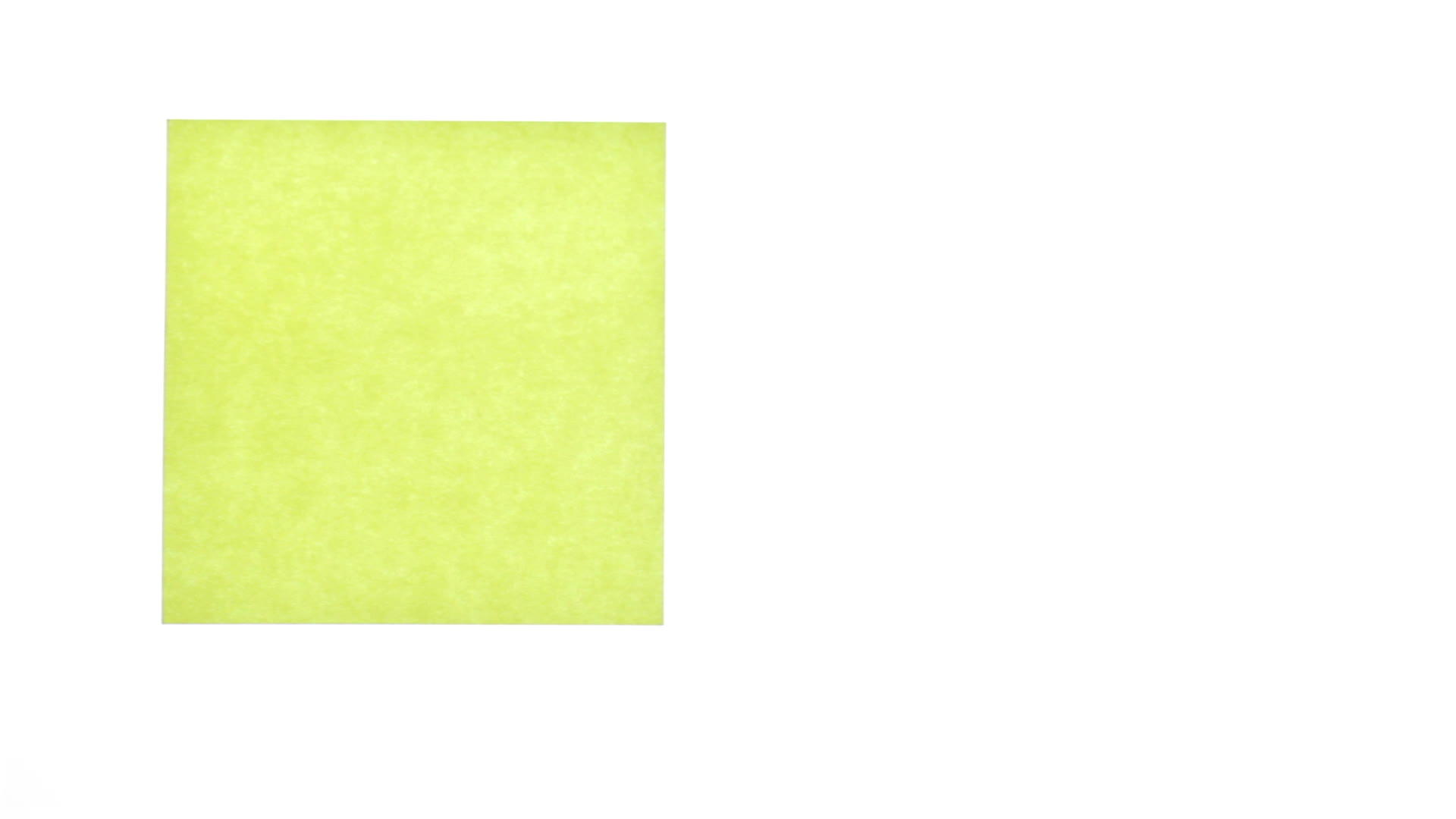 白色背景上孤立的黄色贴纸视频的预览图
