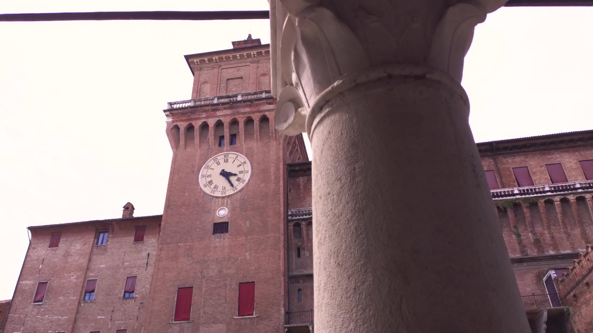 Ferrara城堡的详细细节10视频的预览图