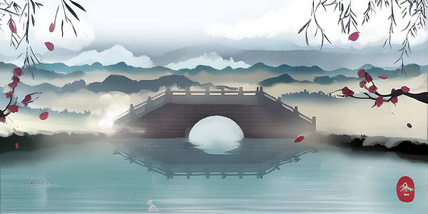 杭州西湖桥冬季视频的预览图