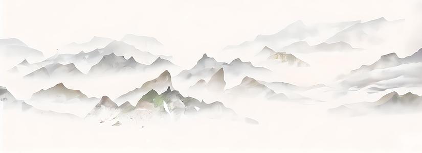 中国风水墨山水画视频的预览图