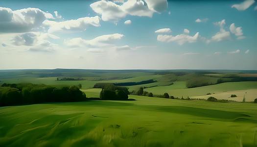夏季风景数字艺术美丽草原视频的预览图