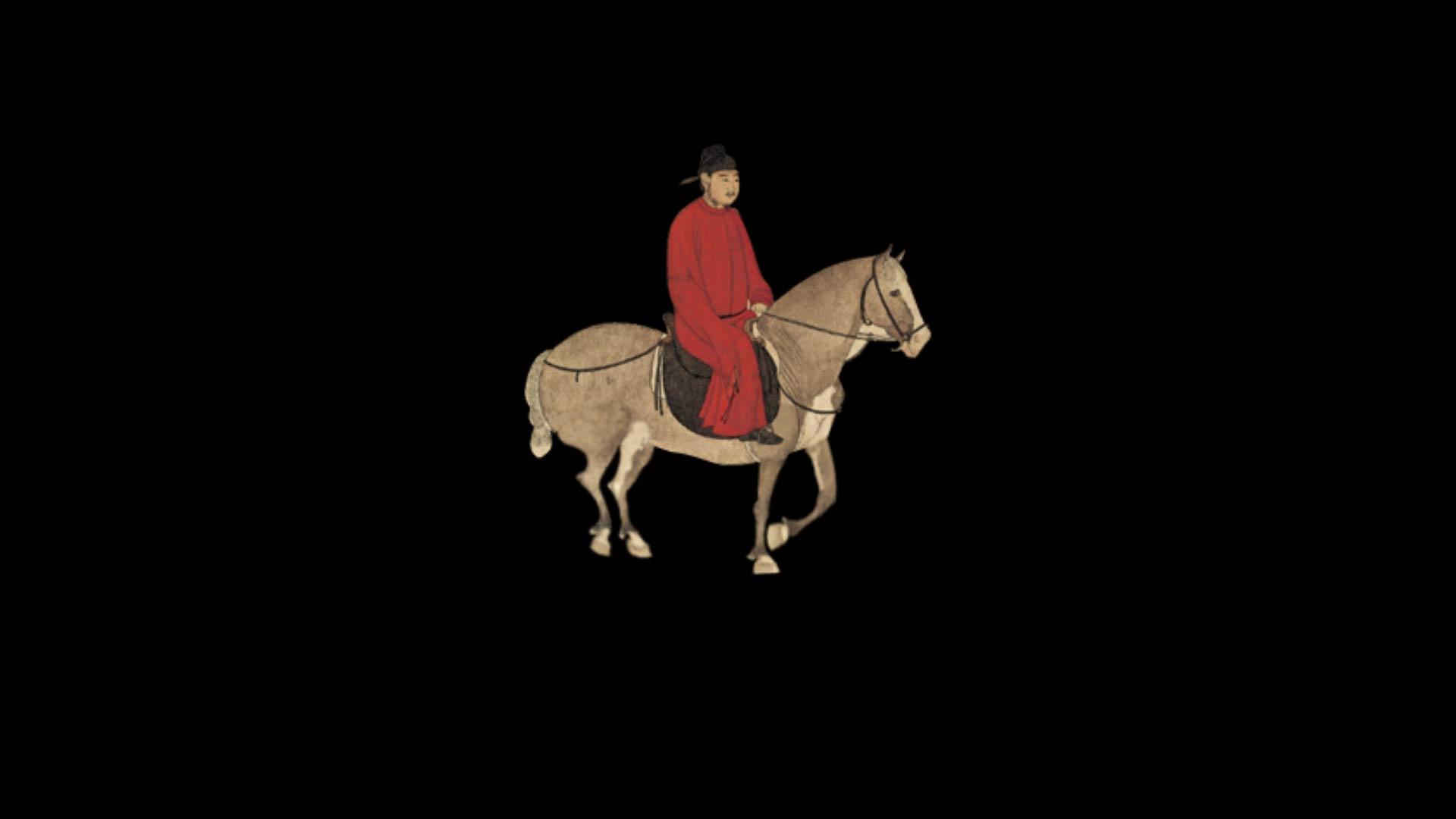 人骑马动画透明背景视频的预览图