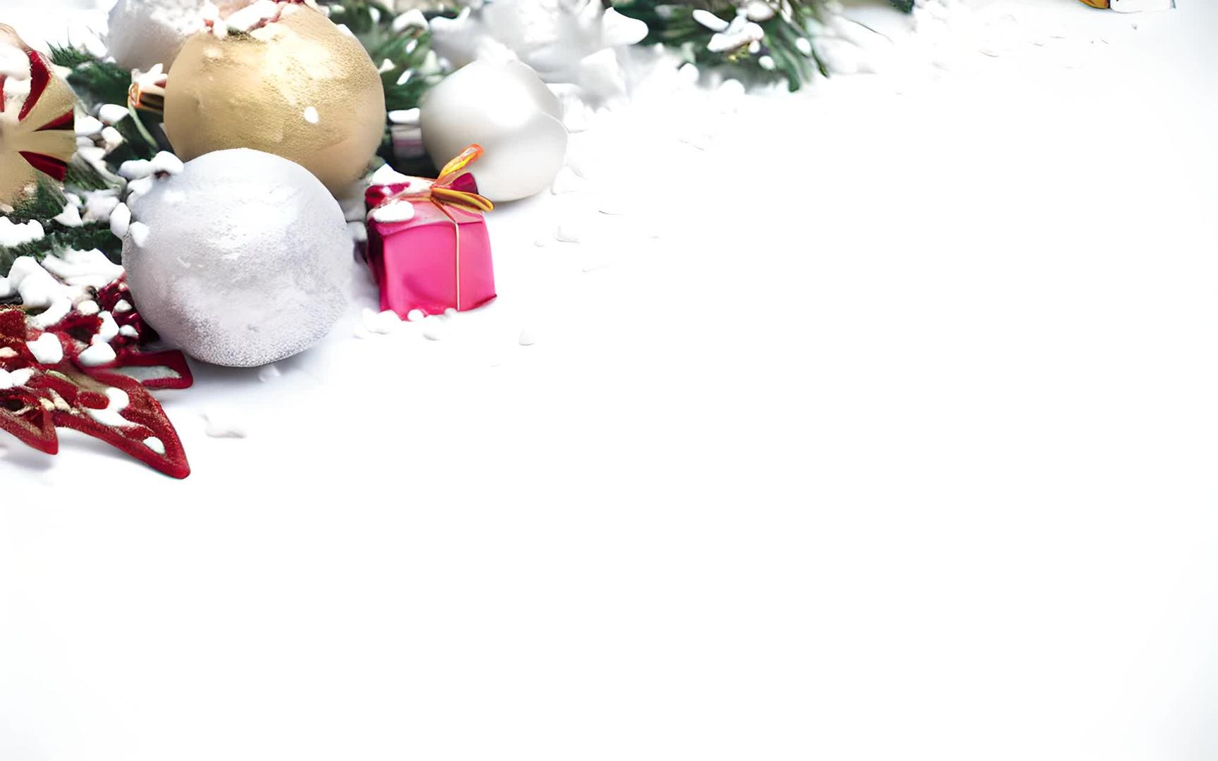 各种圣诞礼物元素的组合视频的预览图