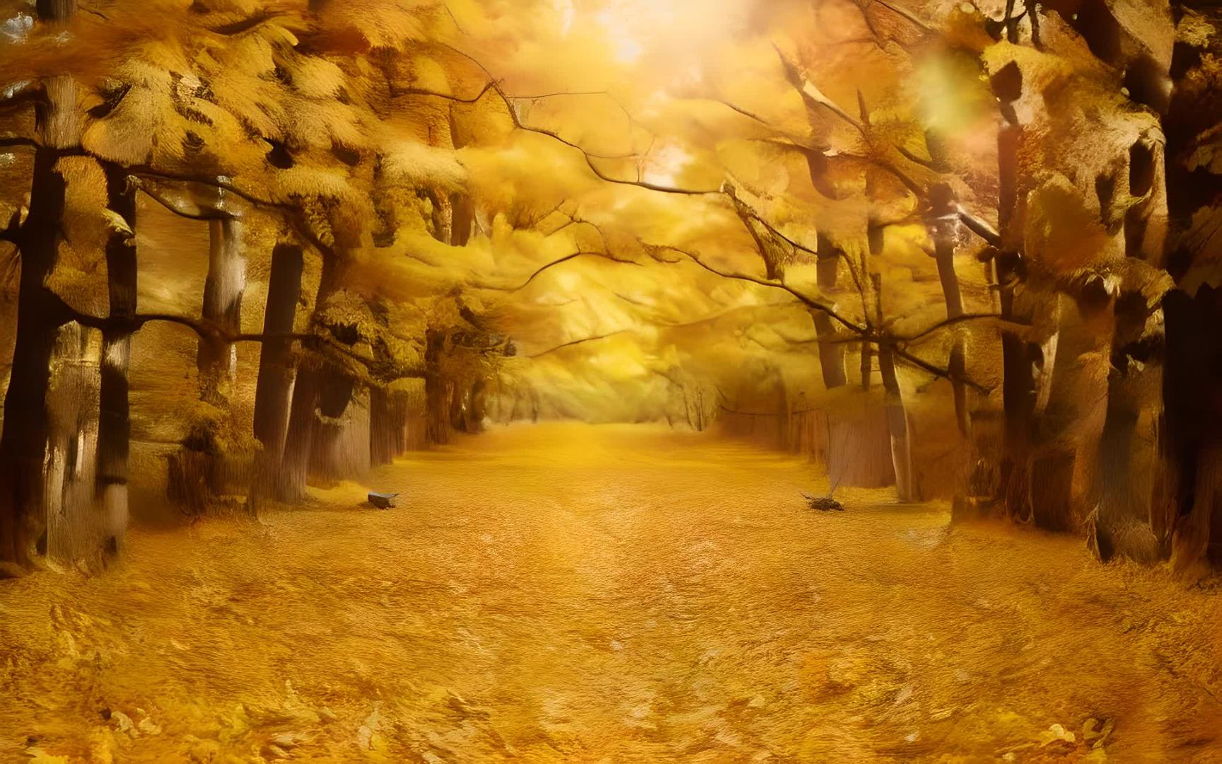 五彩缤纷的秋树视频的预览图