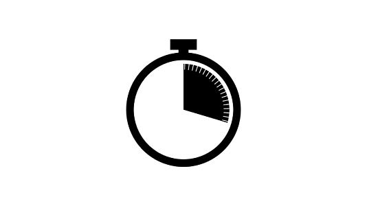 循环加载时间运行秒表图标具有移动箭头计数动画运动视频的预览图