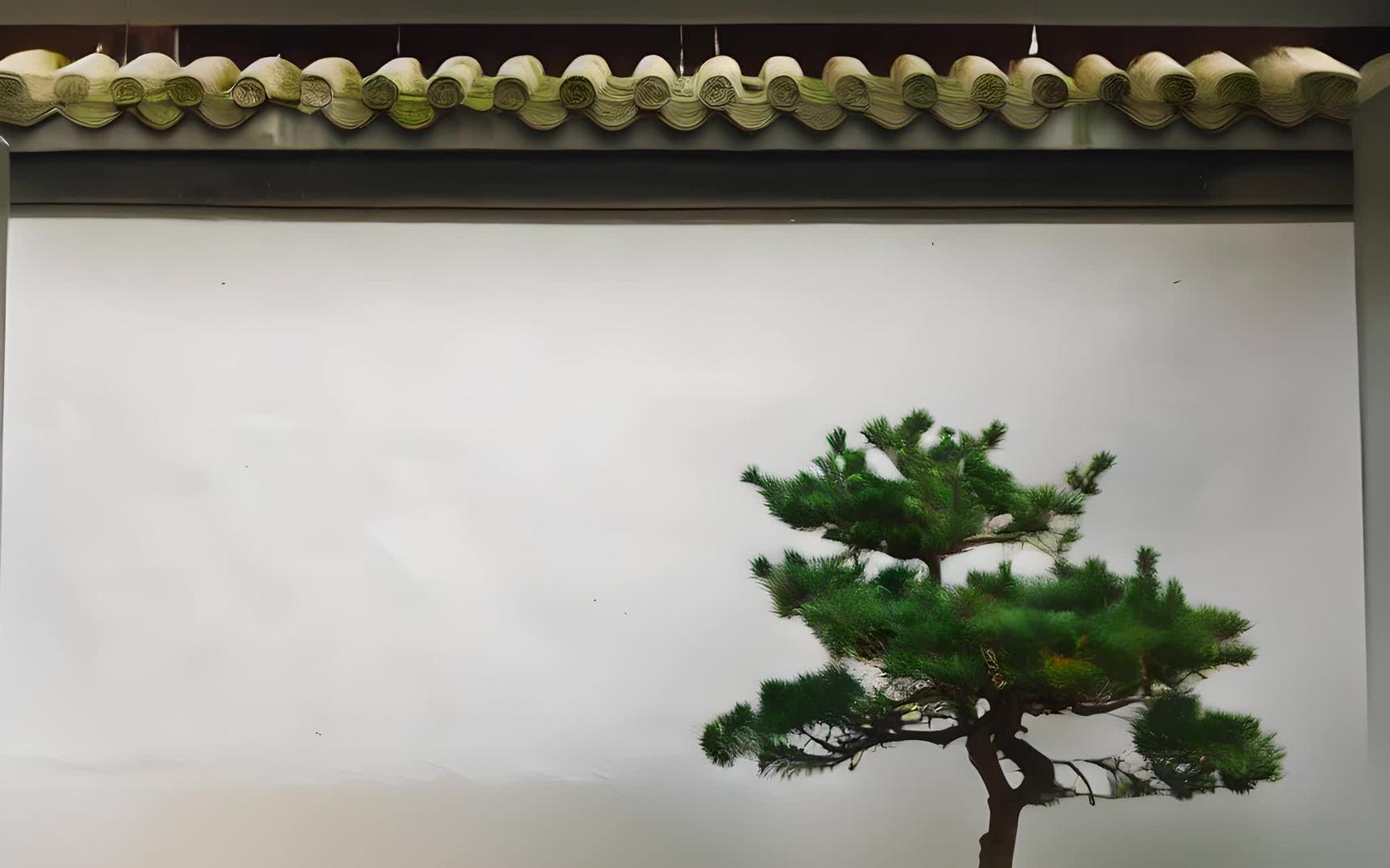 拍摄中国风园林小景视频的预览图