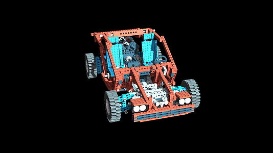 3D动画用塑料制成的测试车视频的预览图