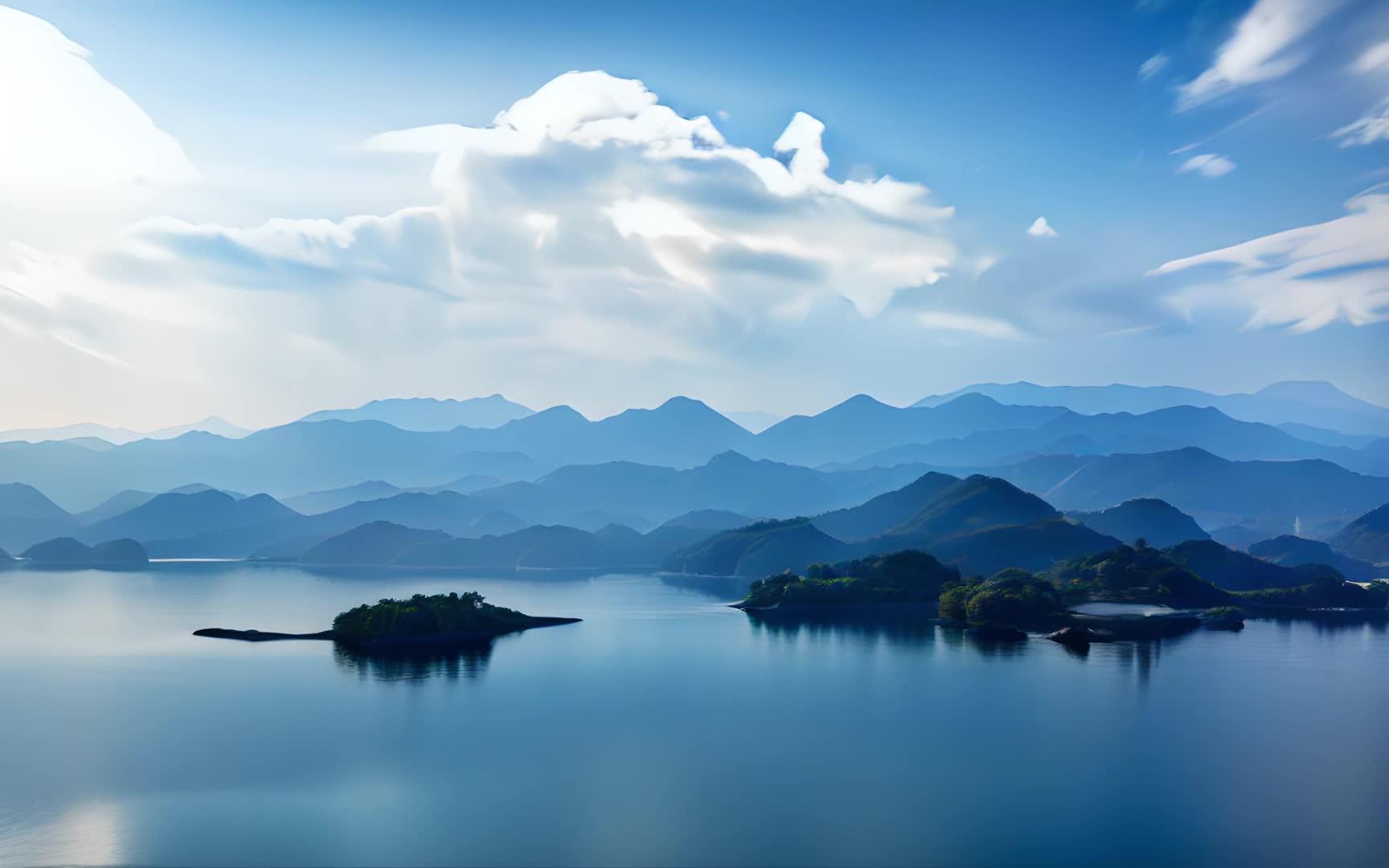 千岛湖黎明视频的预览图