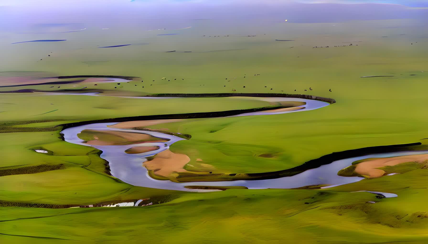 内蒙古呼伦贝尔草原大草原视频的预览图