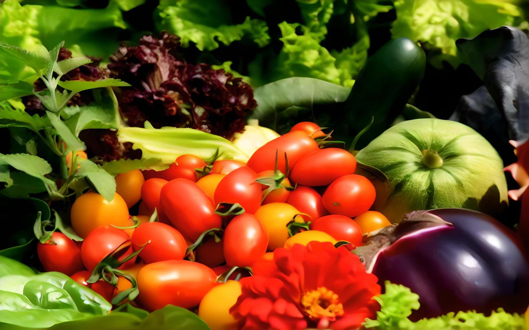 蔬菜水果和花卉视频的预览图