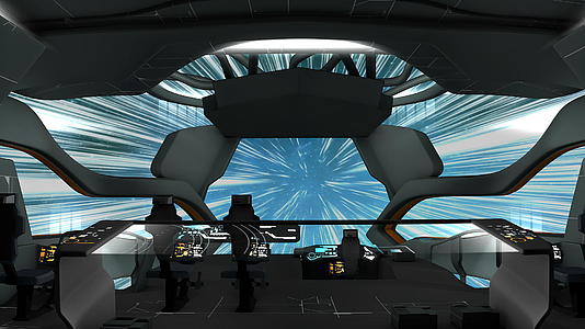 光速飞行的宇宙飞船scifiSpaceshiplight视频的预览图