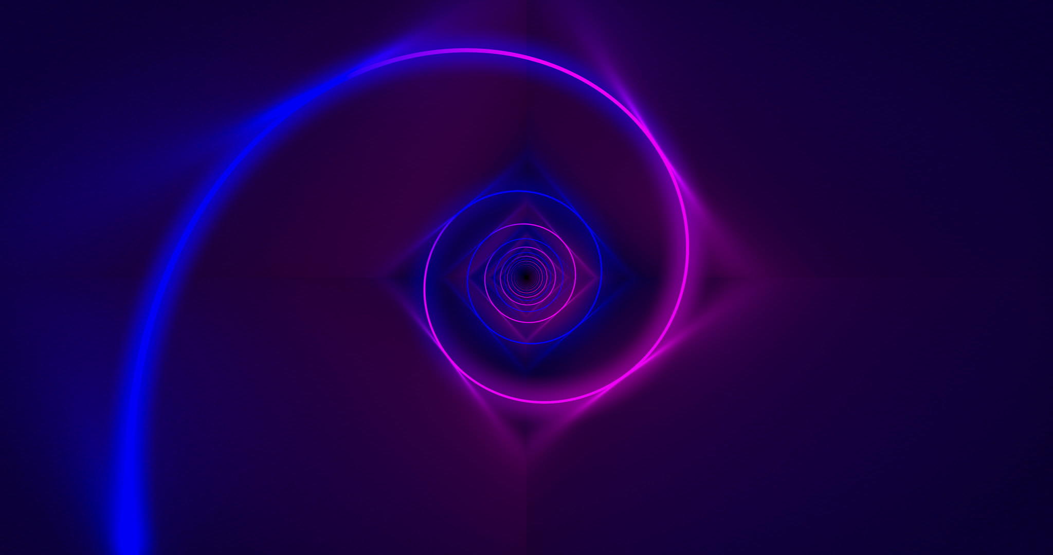 管道中发光的螺旋循环动画视频的预览图