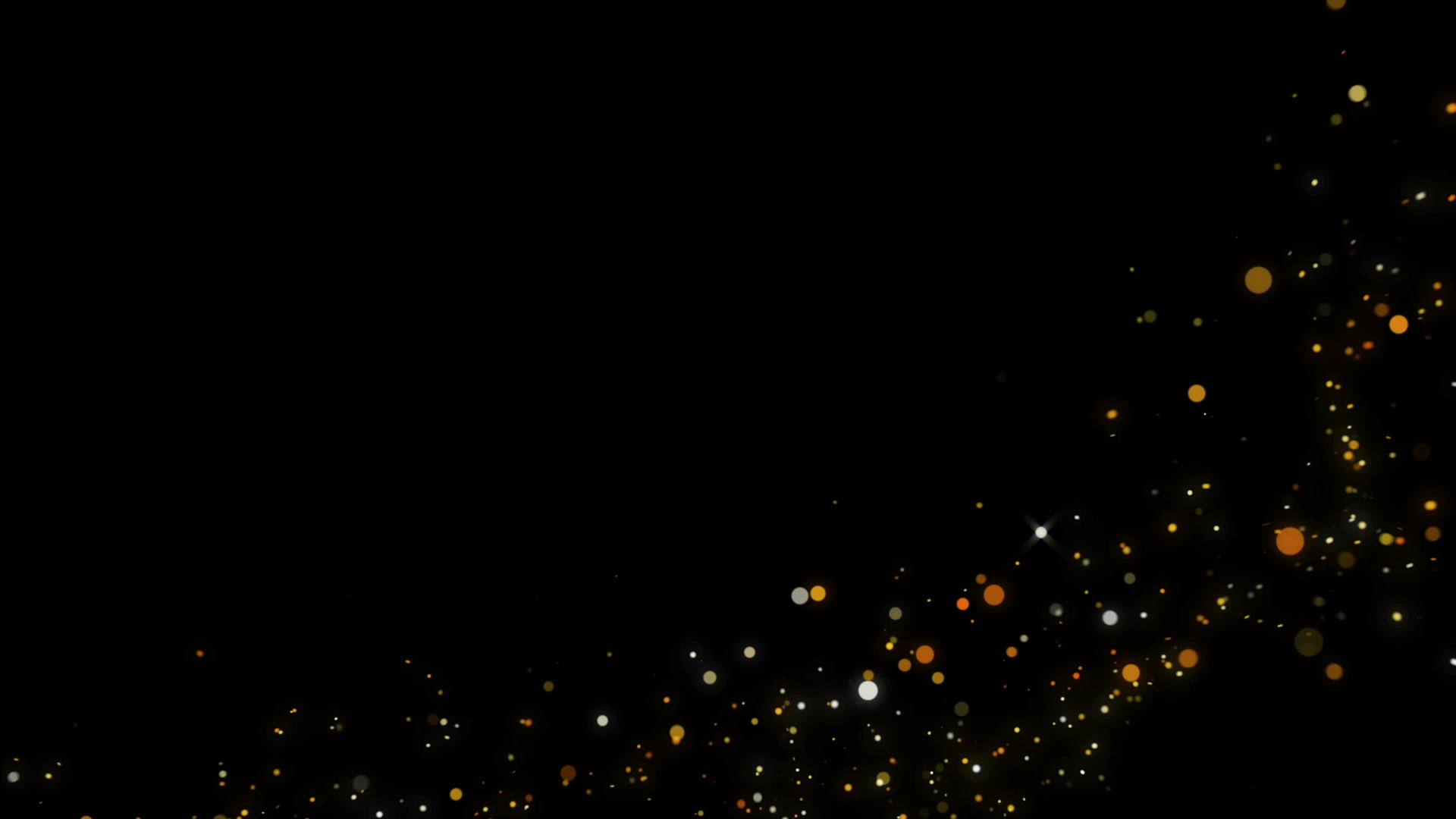黑底4k星尘散落在圆形金银屏幕上视频的预览图