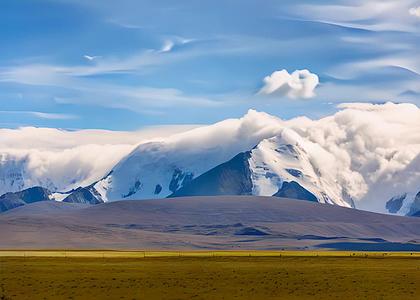 西藏阿里高山云海自然美景视频的预览图