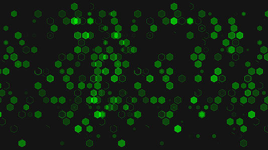科技感蜂窝粒子随机动画视频的预览图