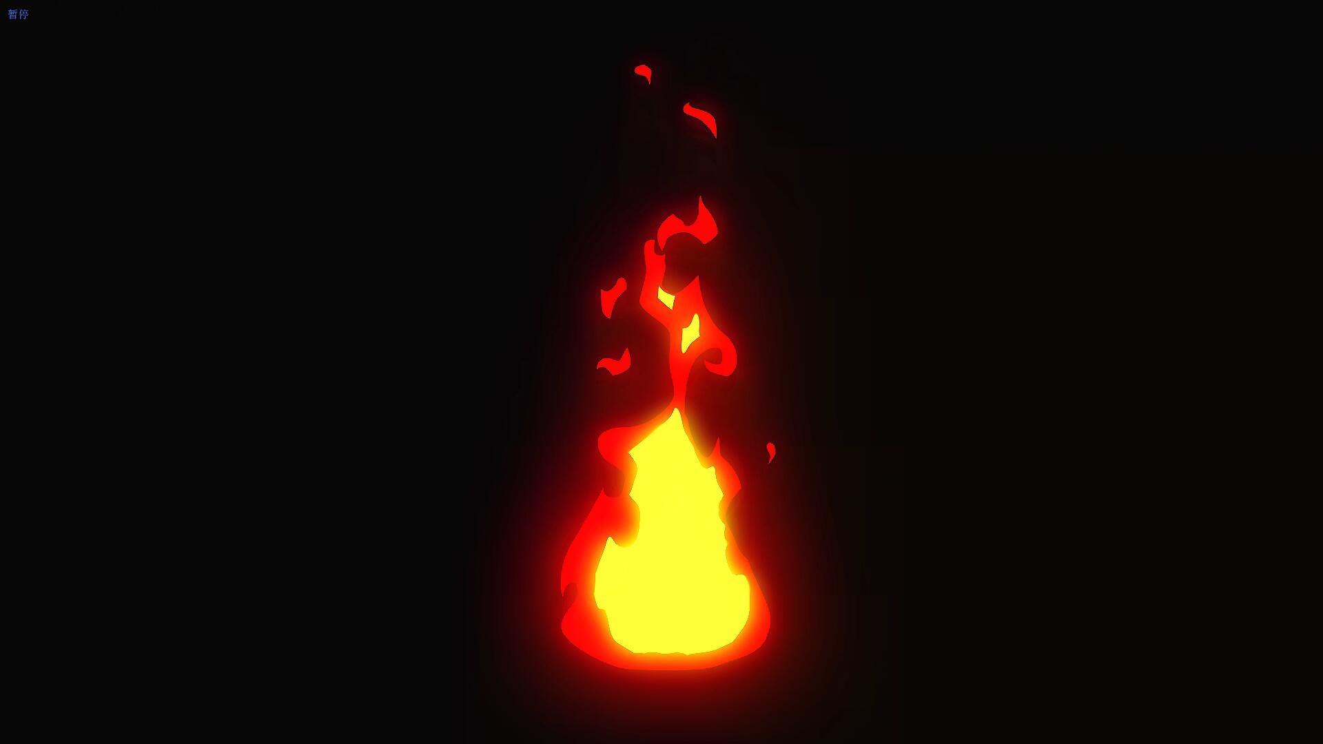 mg卡通循环燃烧火焰视频的预览图