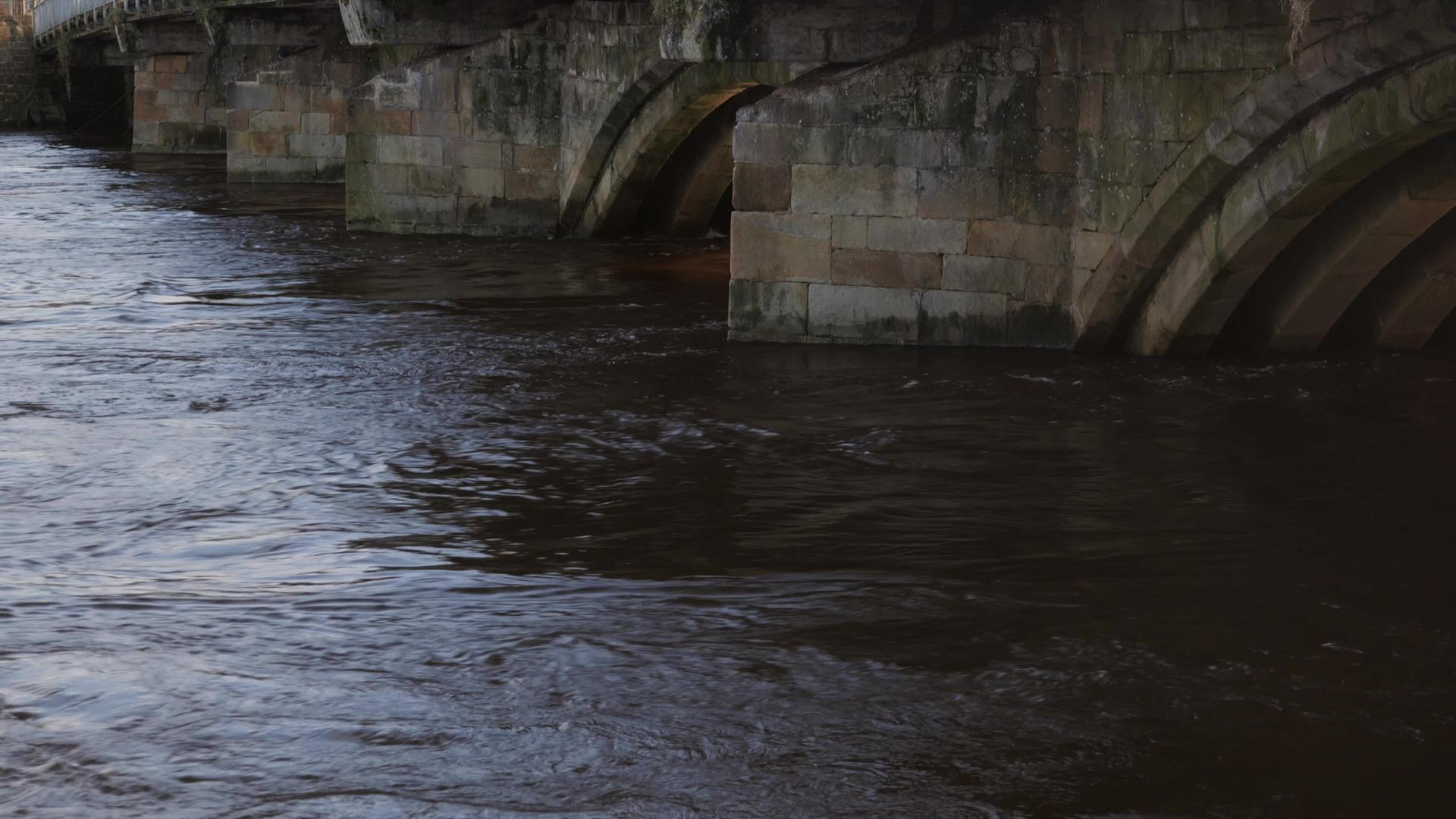 桥下河水淹没视频的预览图