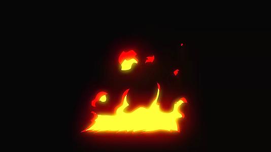 mg循环篝火燃烧元素视频的预览图
