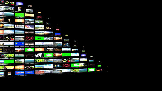 多媒体tv墙壁动画Alpha频道视频的预览图