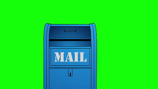邮箱邮箱邮箱位于绿色屏幕上Alphamatte视频的预览图