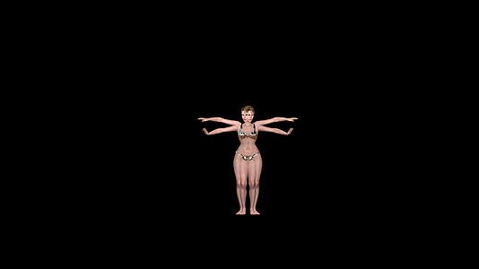 美丽女人的腹部舞蹈催眠镜动作阿尔法频道视频的预览图