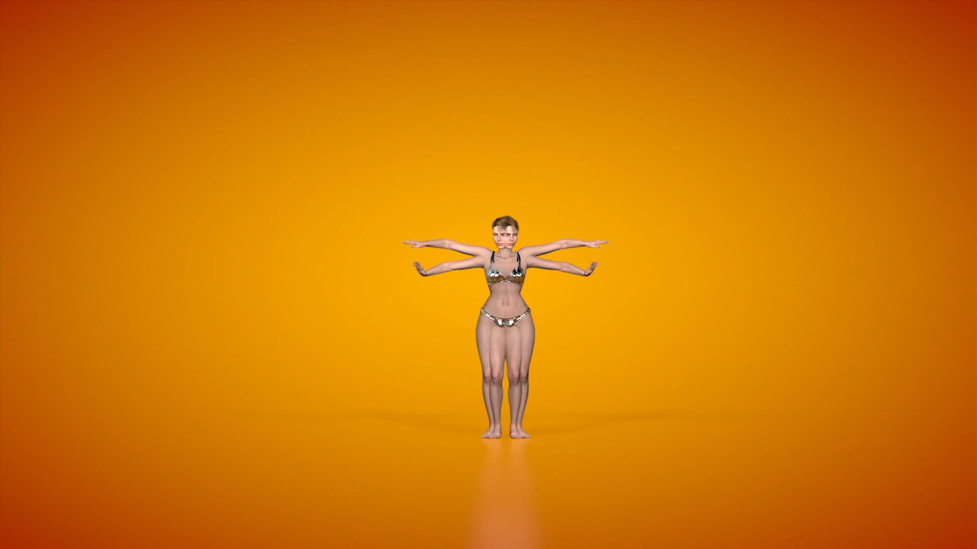 漂亮女人的肚子跳舞催眠镜像动作挂着乳胶垫视频的预览图