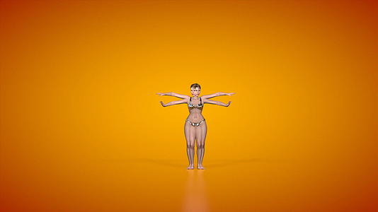 漂亮女人的肚子跳舞催眠镜像动作挂着乳胶垫视频的预览图