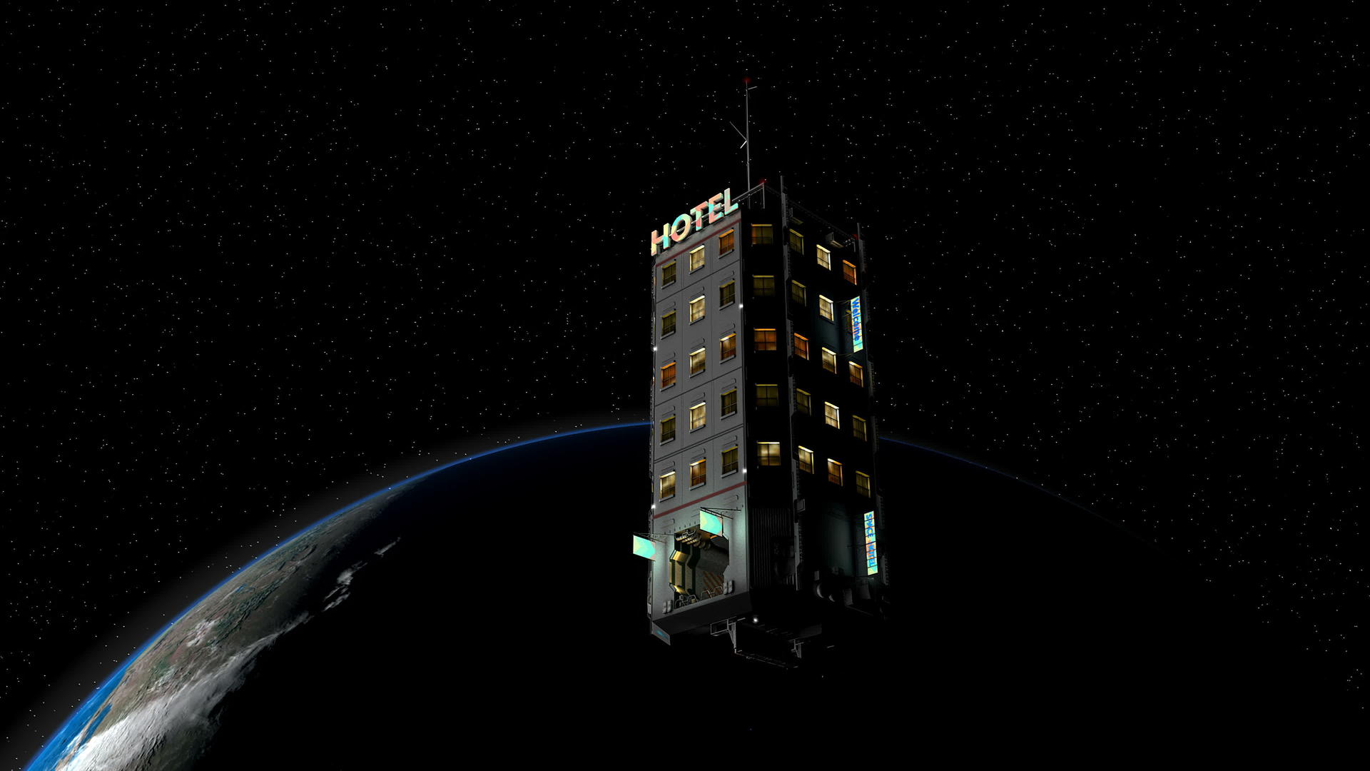 制作虚构空间酒店技术的艺术家视频的预览图