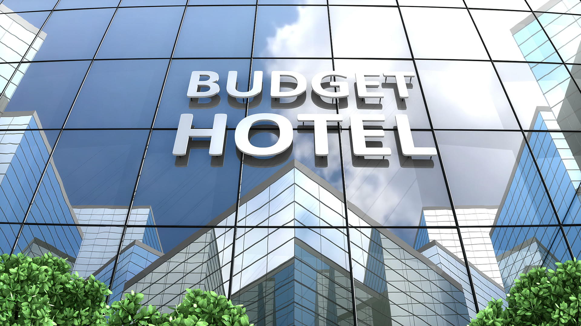 预算酒店大楼视频的预览图