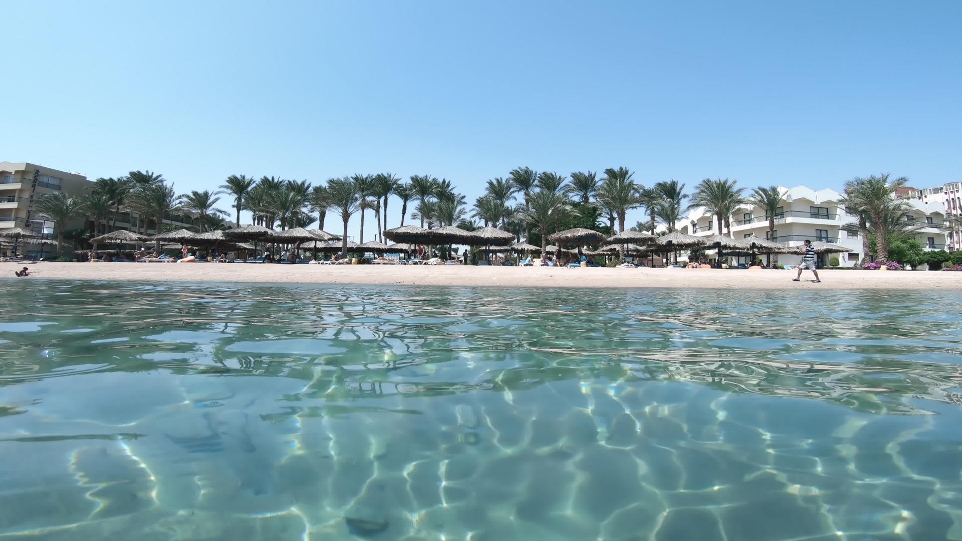 热带热带豪华海滩度假胜地Hurghadaegypt视频的预览图