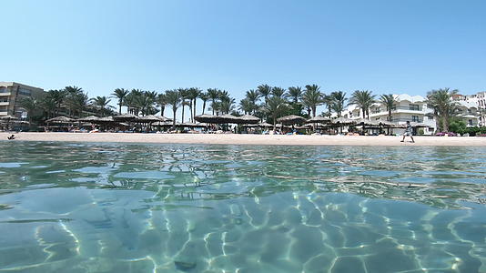 热带热带豪华海滩度假胜地Hurghadaegypt视频的预览图