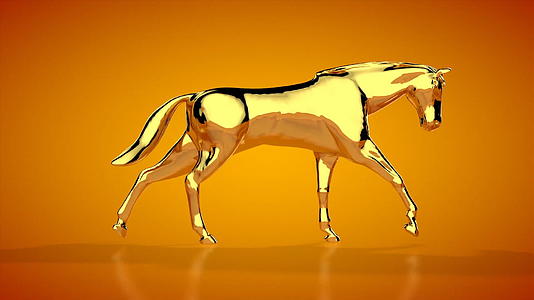 金马跑无缝环绕橙色工作室视频的预览图
