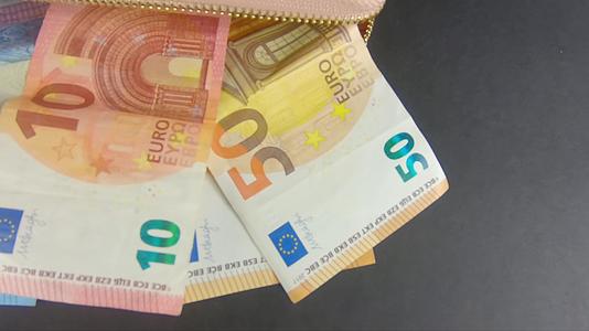 不同欧元货币的钞票视频的预览图