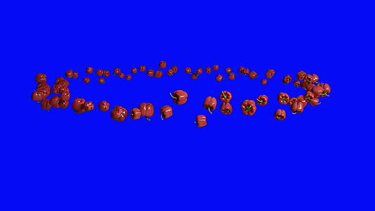 胡椒无缝环环蓝色屏幕染色体视频的预览图