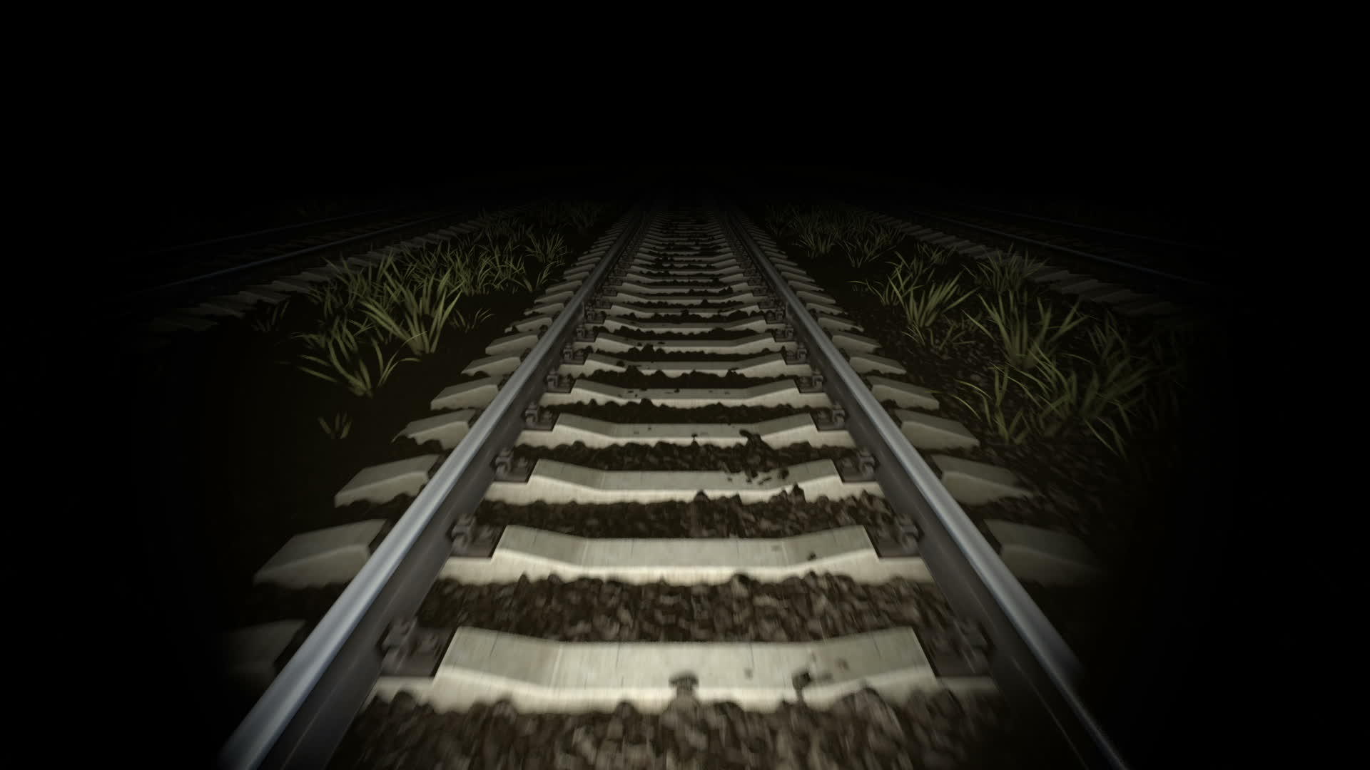 夜前铁路回循环3D动画视频的预览图