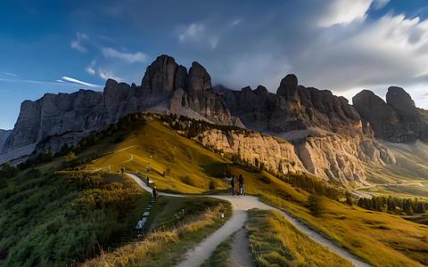 意大利以其著名的户外天堂阿尔卑斯山区自然风光而闻名视频的预览图