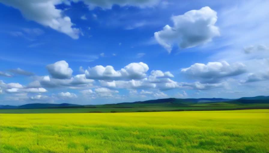 内蒙古根河油菜花视频的预览图