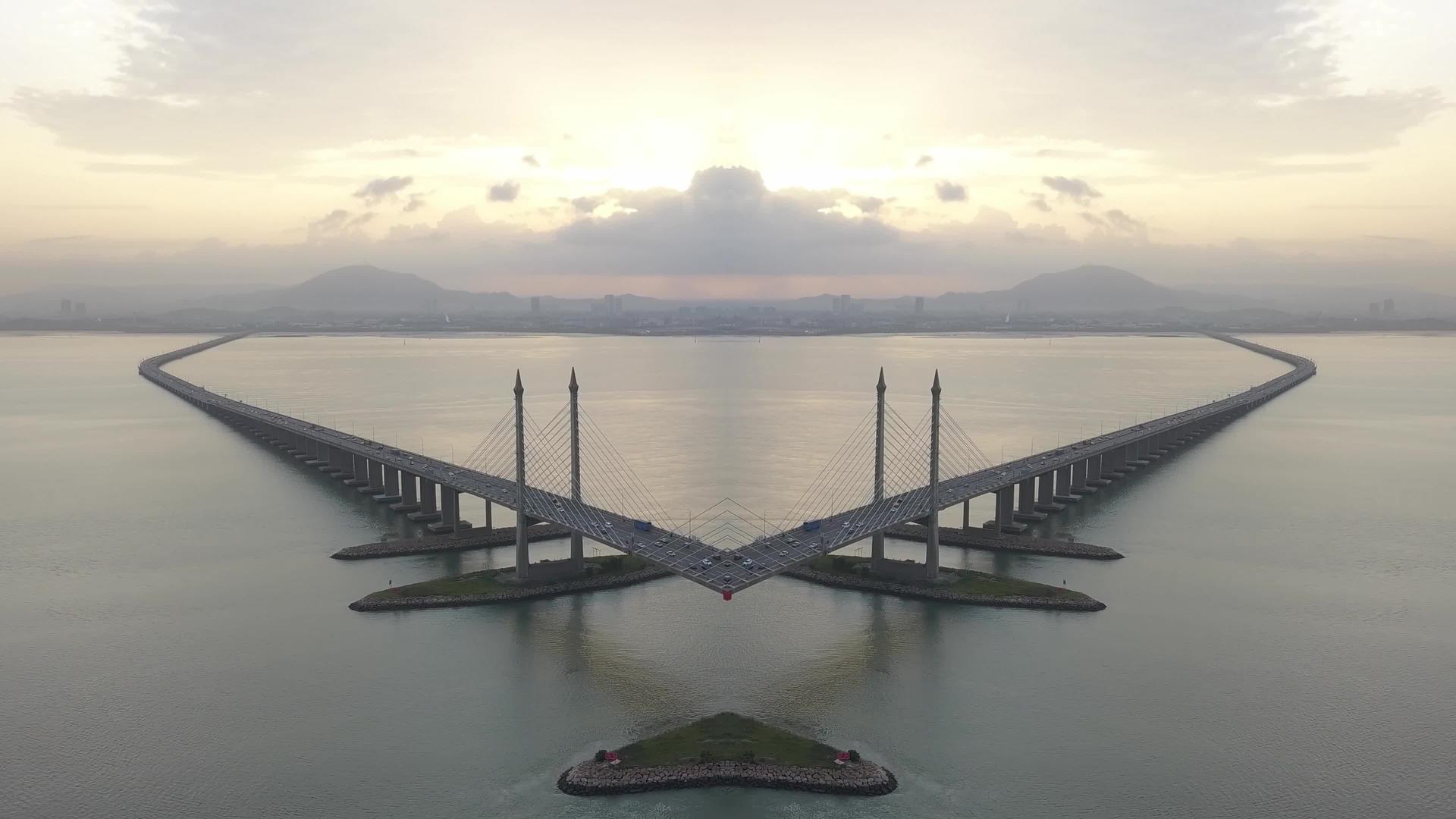 海上陆海空中望桥Kaleidoscope型式视频的预览图
