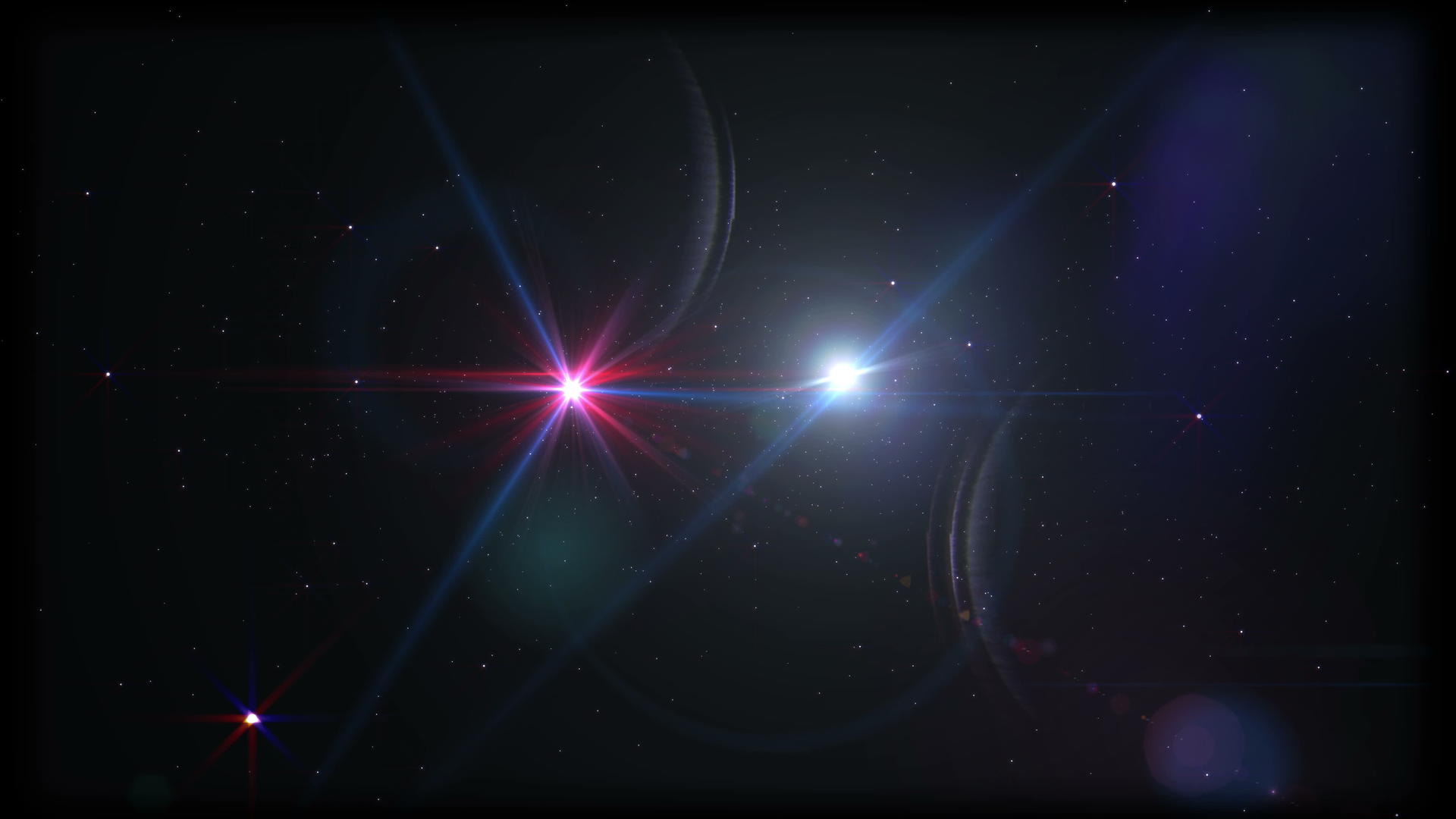 4k空间中的两颗恒星视频的预览图