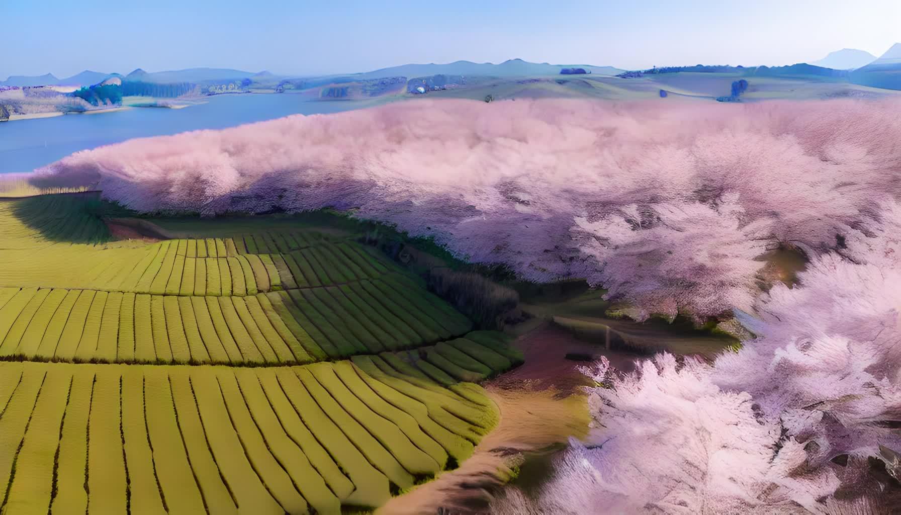 贵州平坝万亩樱花园视频的预览图