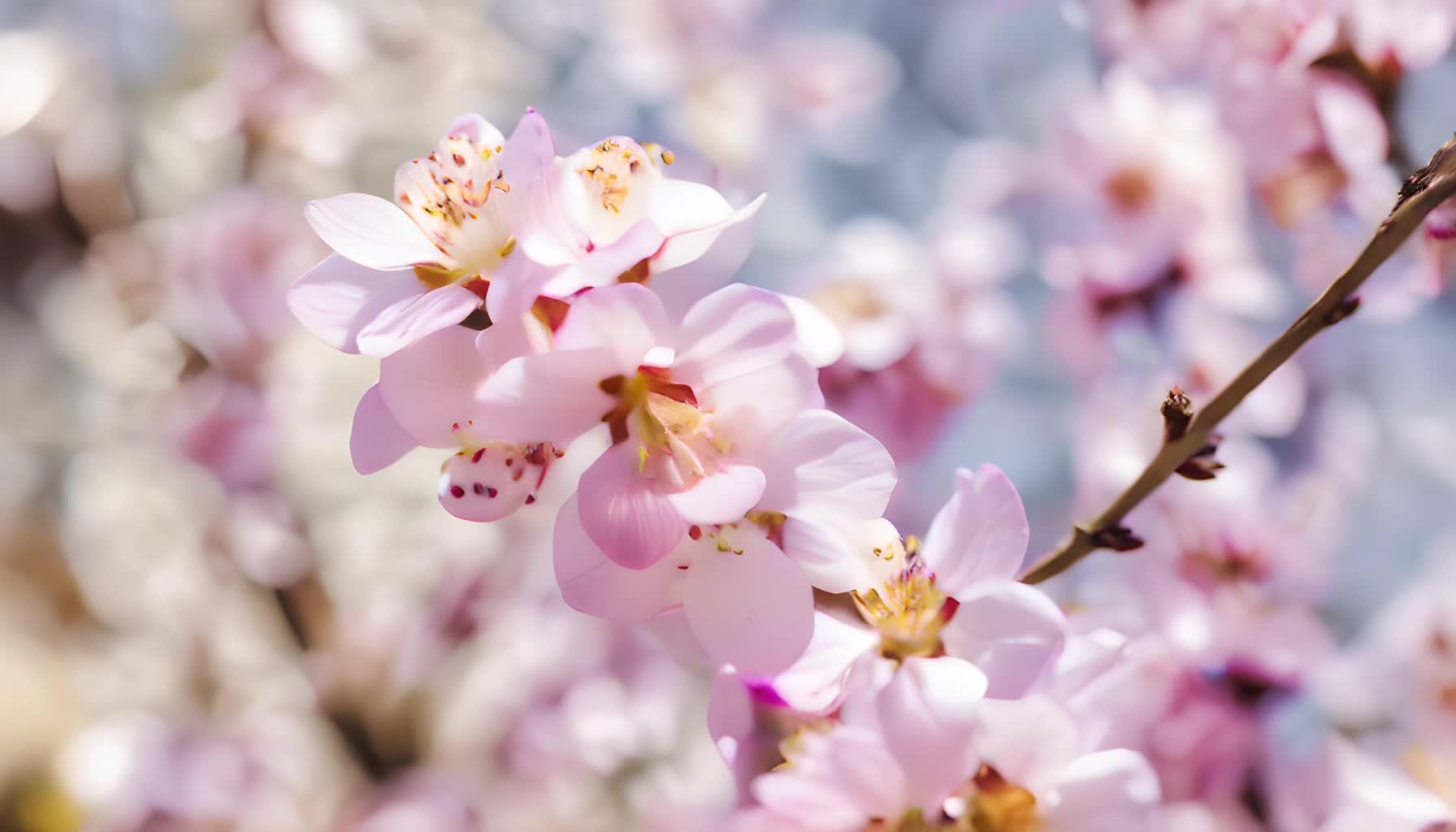 北京玉渊潭公园樱花盛开视频的预览图