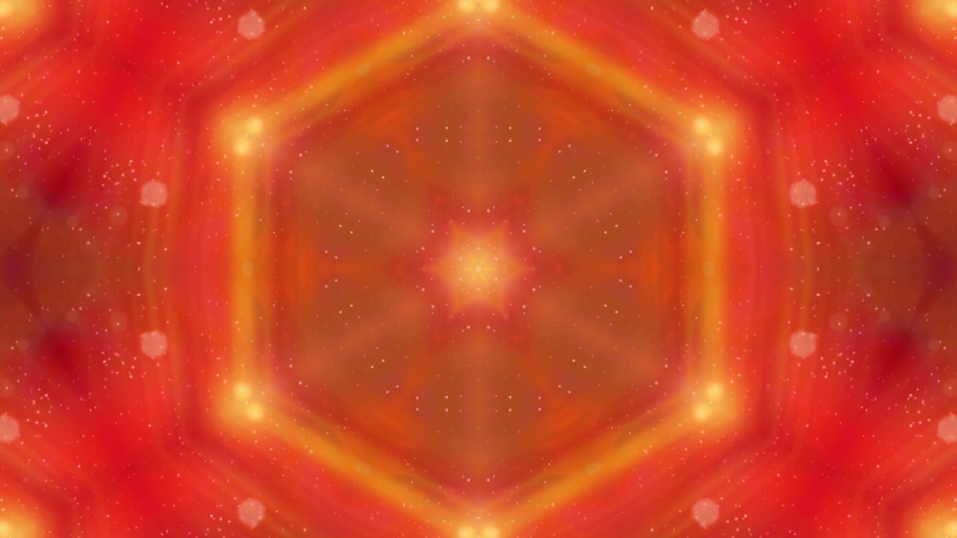 抽象橙色本底甘蓝球曼达拉视频的预览图