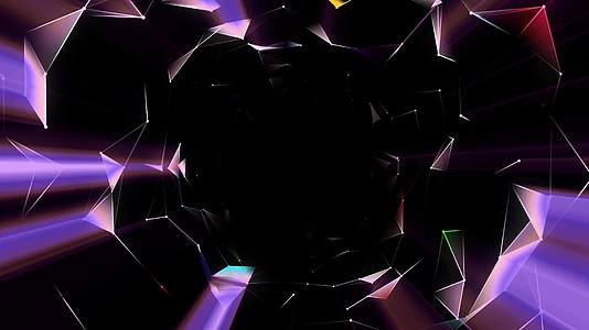 在黑色背景hd紫色颗粒在上面闪闪发光视频的预览图