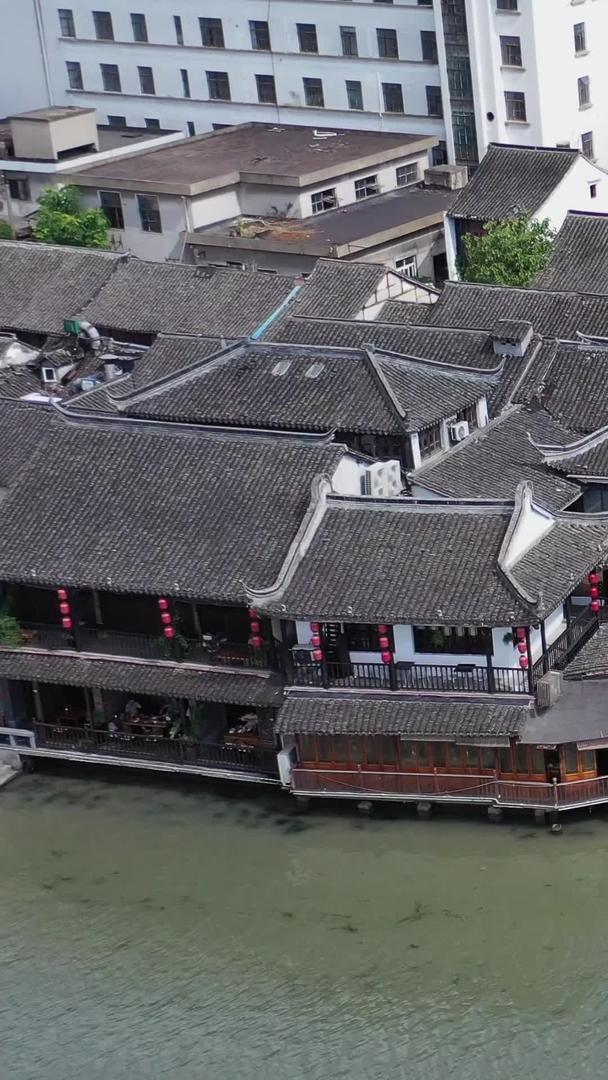 上海朱家角古镇航拍视频视频的预览图
