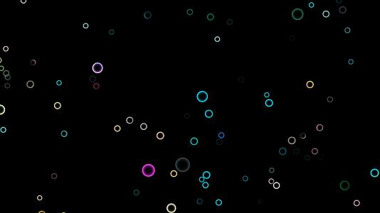 模糊和bokeh彩虹多彩明亮的泡泡运动效果视频的预览图