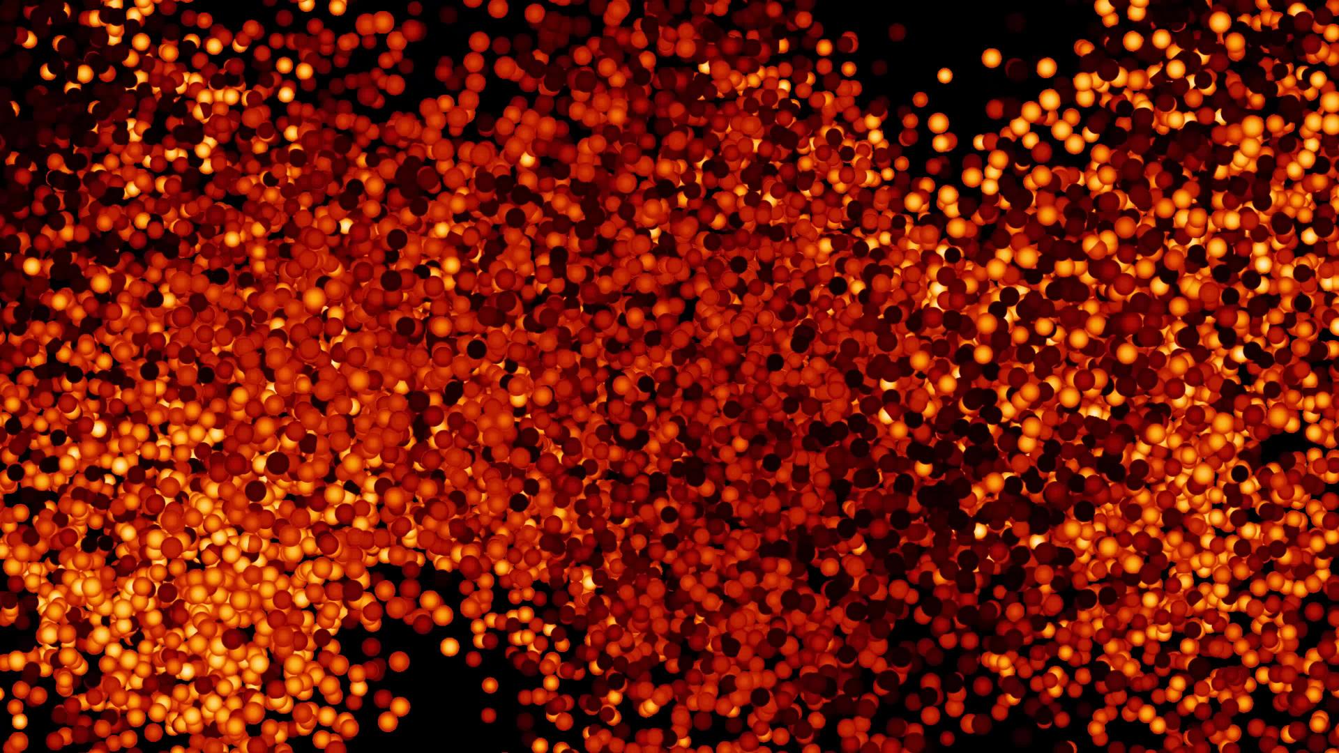 抽象的蓝色橙色火焰音调棕色漂浮在周围视频的预览图