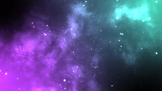 绿色和粉色双色粒子背景动画视频的预览图
