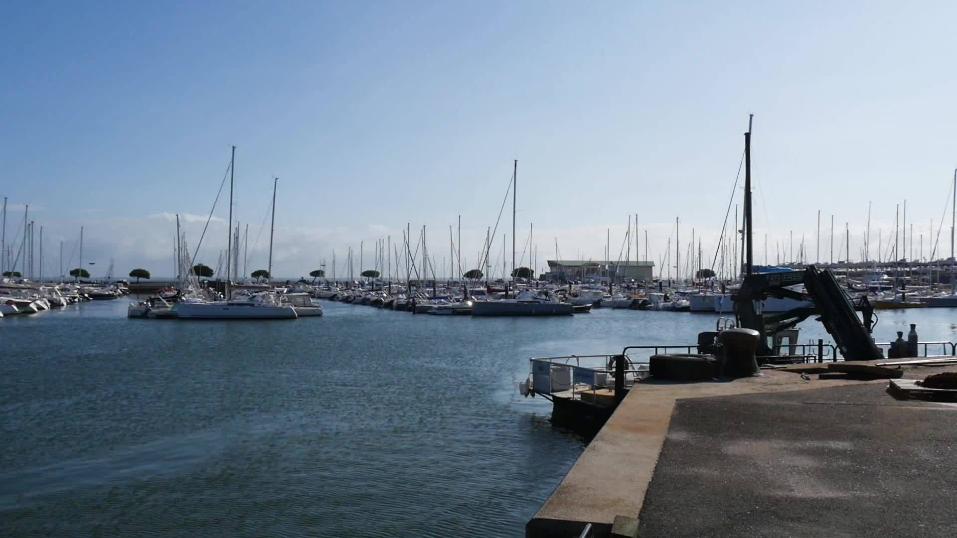法兰西Arcachon市码头全景视频的预览图