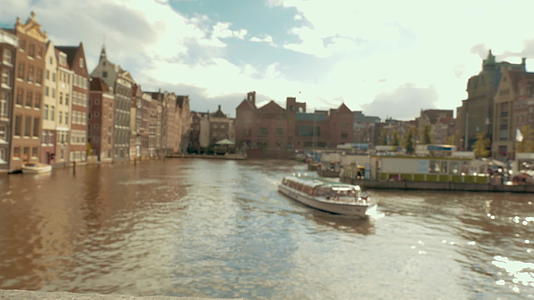 城市风景和阿姆斯特丹口号视频的预览图