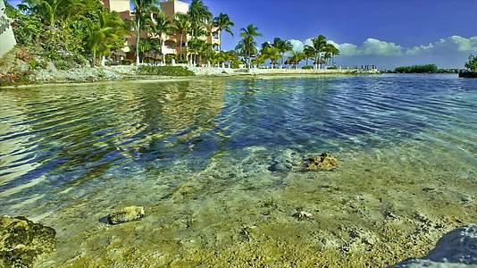 墨西哥海滨水面角风景2号视频的预览图